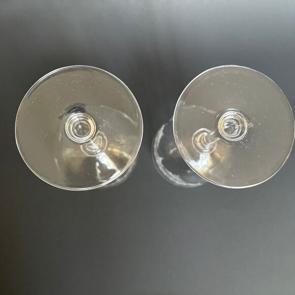 Set of 2 Vintage/Antique Optic Water Glasses Czechoslovakia 1927 Floral - Picture 9 of 9